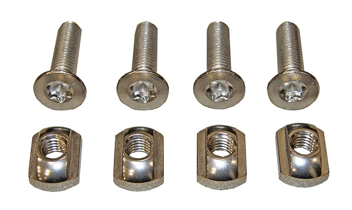 Concept X Foil Track Brass Nut Nutenstein & Screw Set (4 Stück)